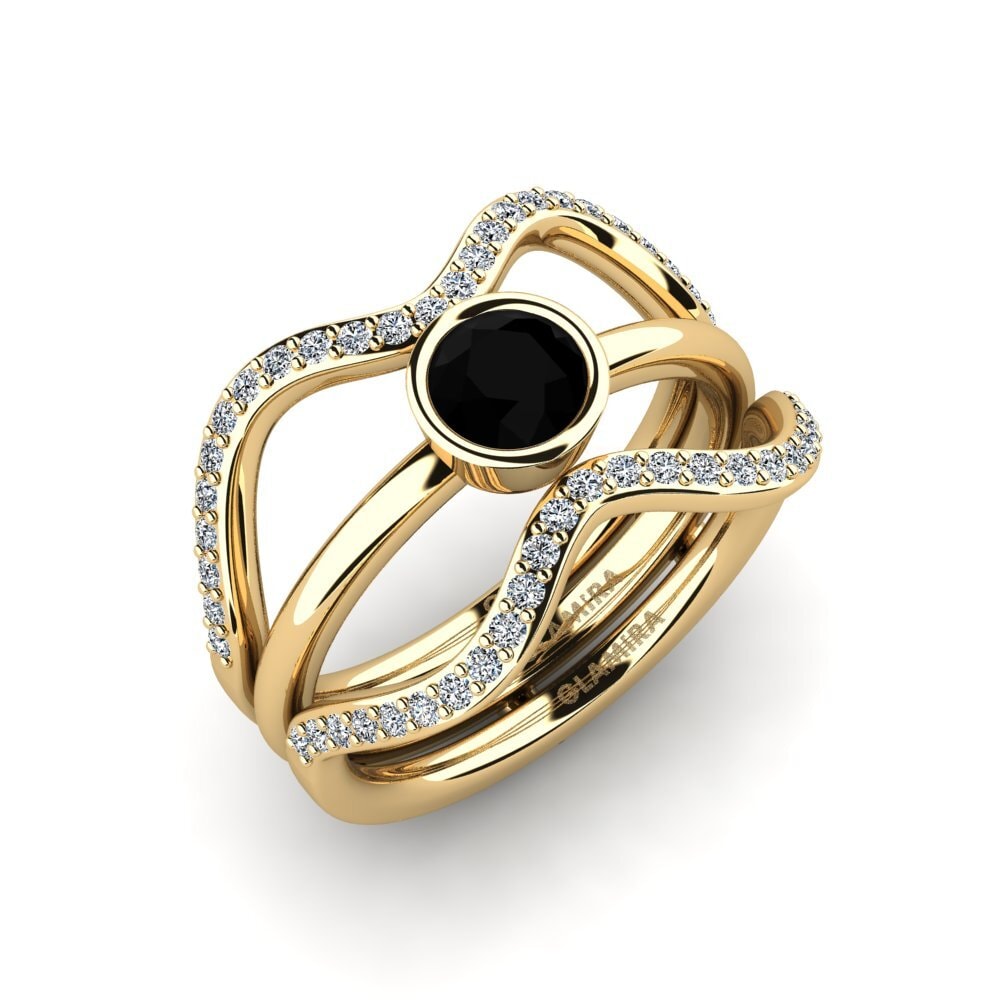 Black Onyx Ring Fuma - SET