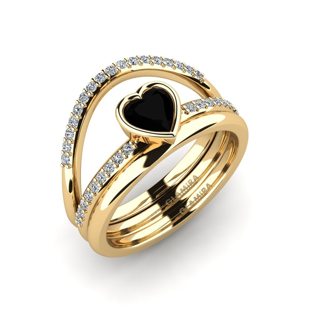 Black Onyx Ring Glin - SET