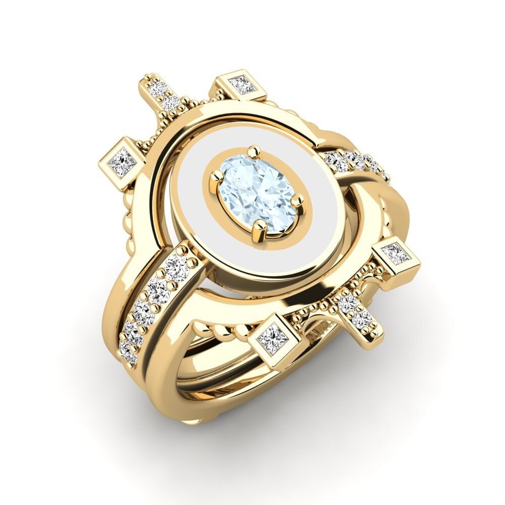 Aguamarina Anillo Harweaa - SET