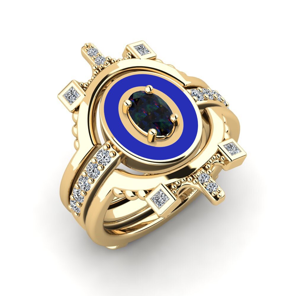 Black Opal Ring Harweaa - SET
