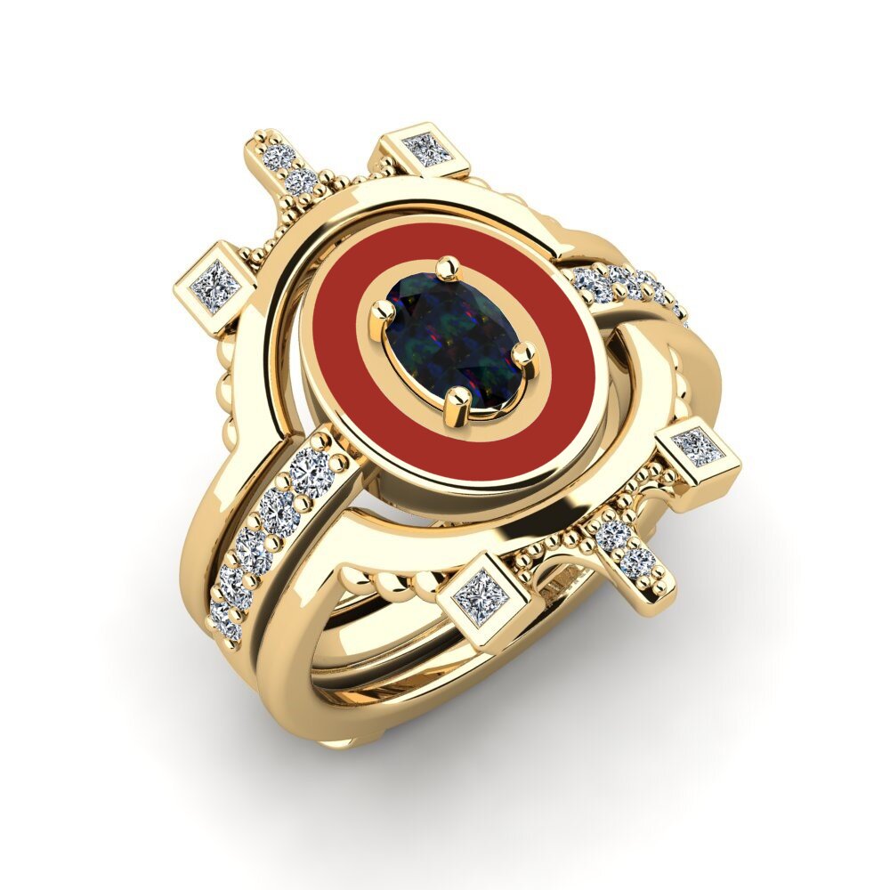 Black Opal Ring Harweaa - SET