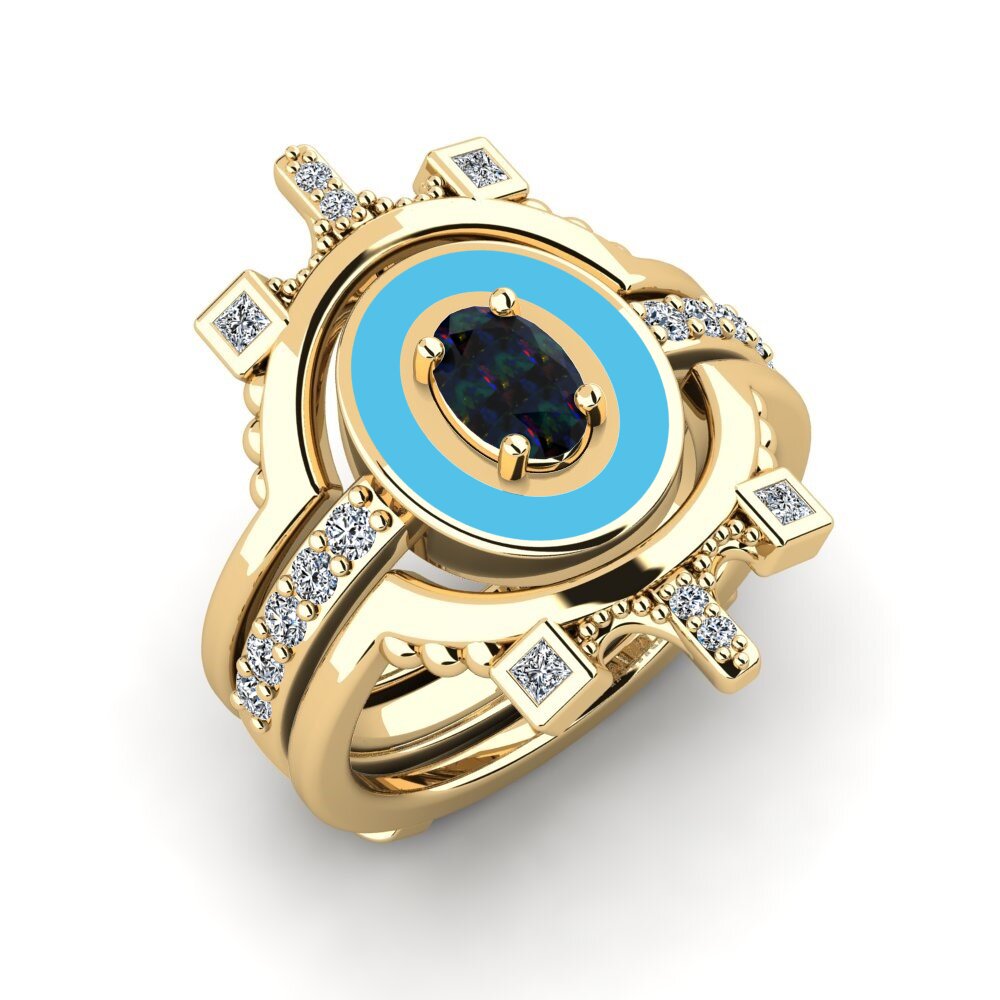 Black Opal Ring Harweaa - SET