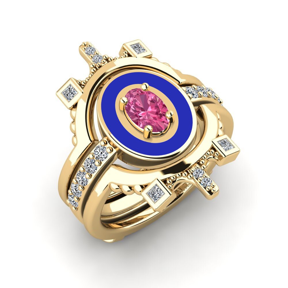 Pink Tourmaline Ring Harweaa - SET