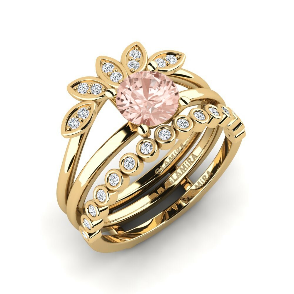 Morganite Ring Jenli - SET