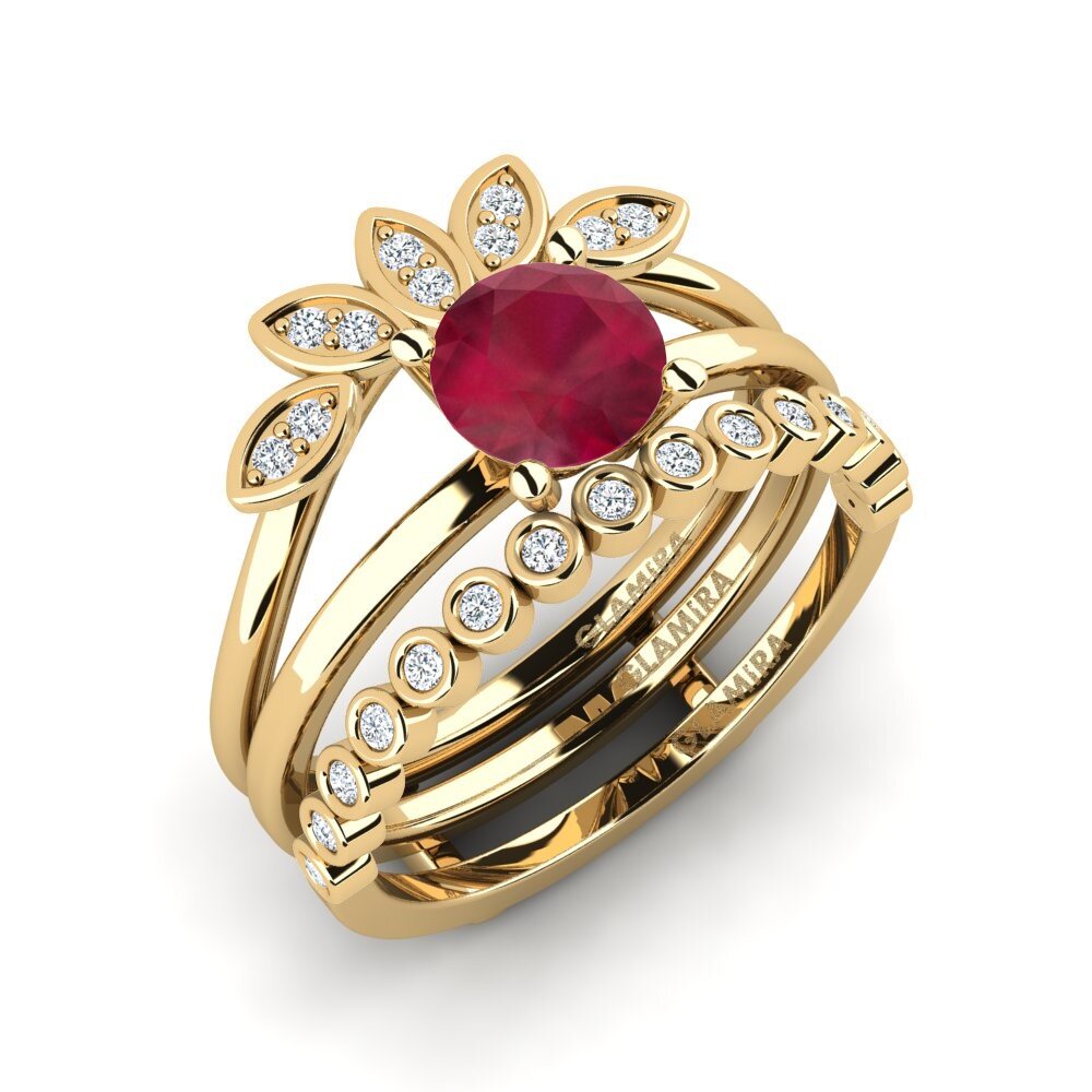 Rubis Bague Jenli - SET