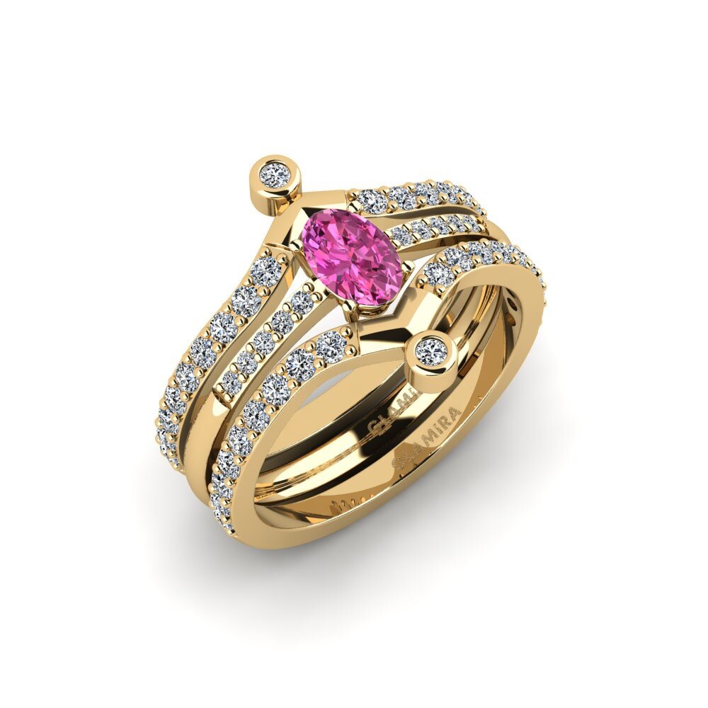 Pink Topaz Ring Korn - SET