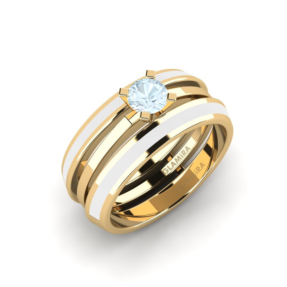Aguamarina Anillo Kyndry - SET