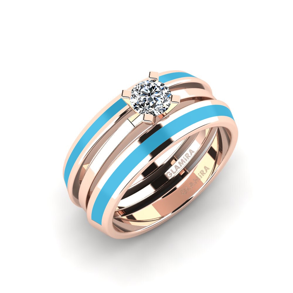 14ct Rose Gold Ring Kyndry - SET