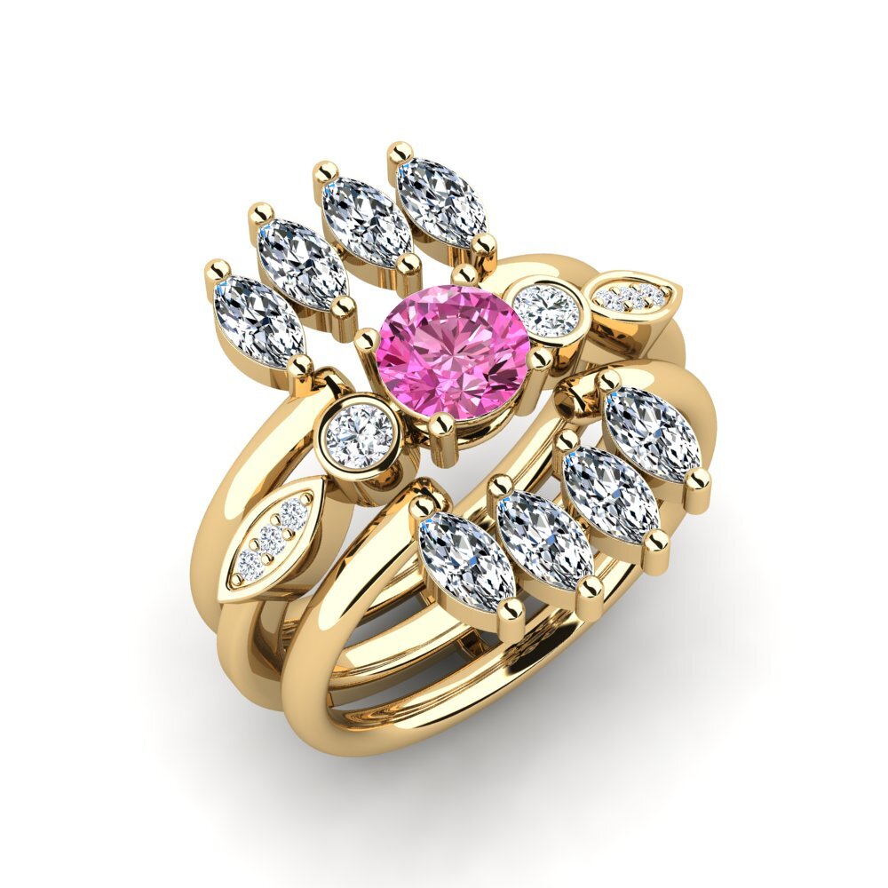 Pink Topaz Ring Lavecto - SET