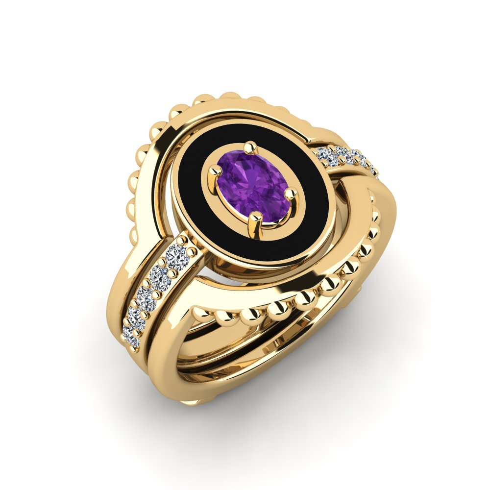 Amethyst Ring Lmingea - SET