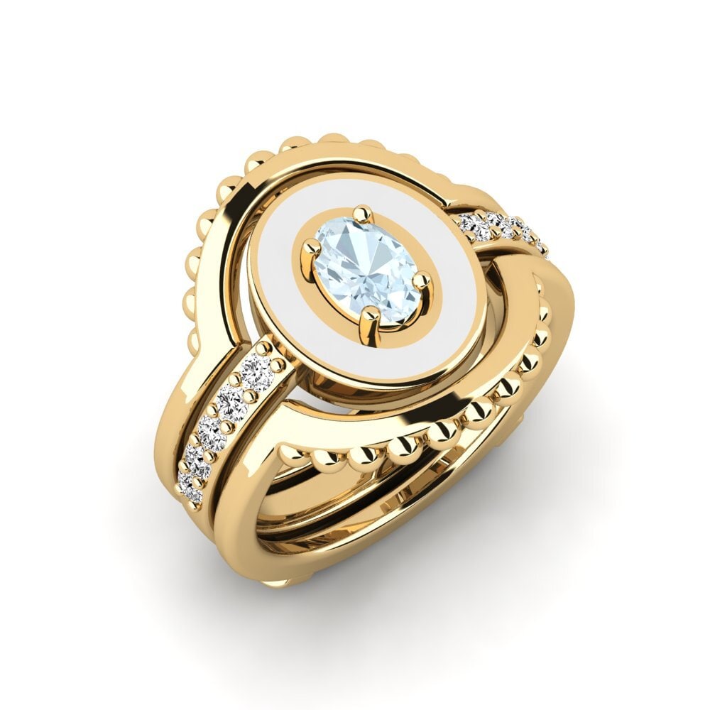 Aguamarina Anillo Lmingea - SET