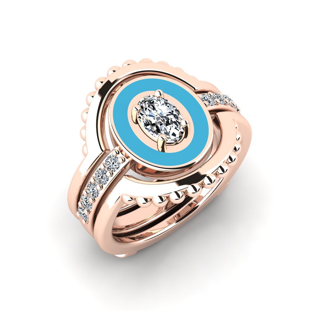 14ct Rose Gold Ring Lmingea - SET