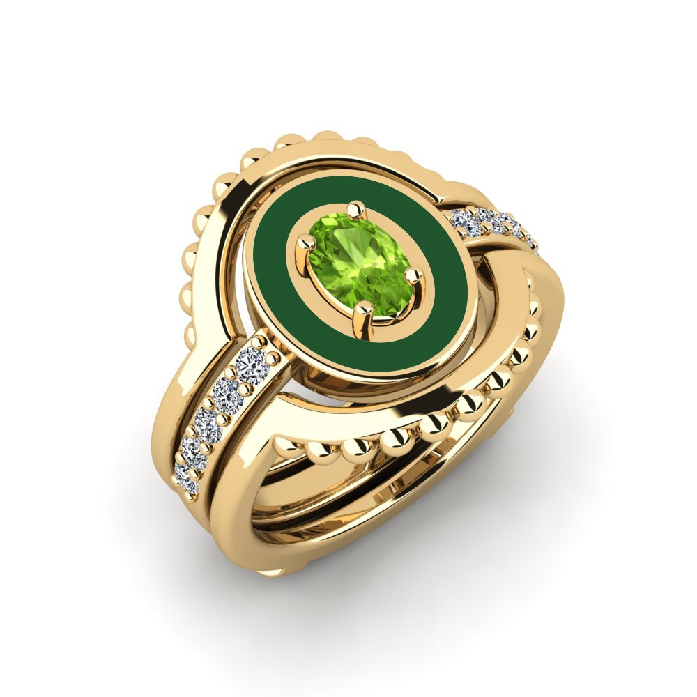 Peridot Ring Lmingea - SET