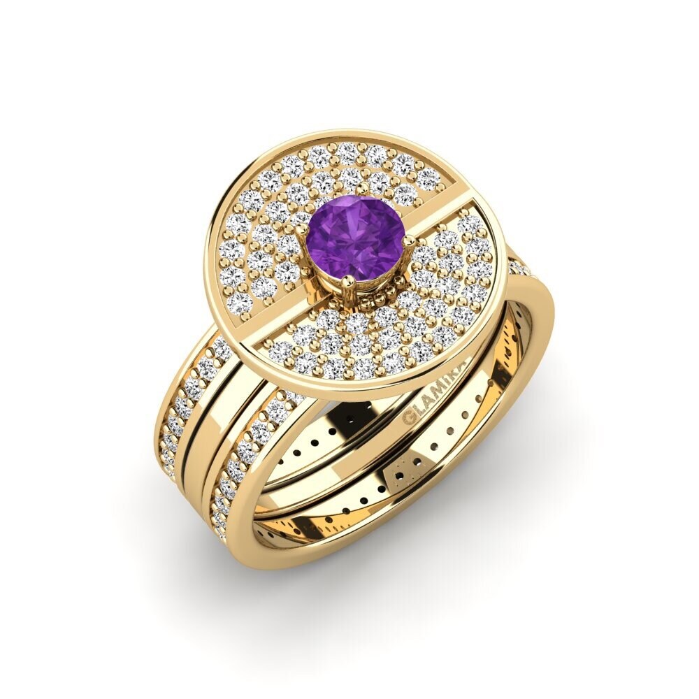 Amethyst Ring Nadiaxc - SET