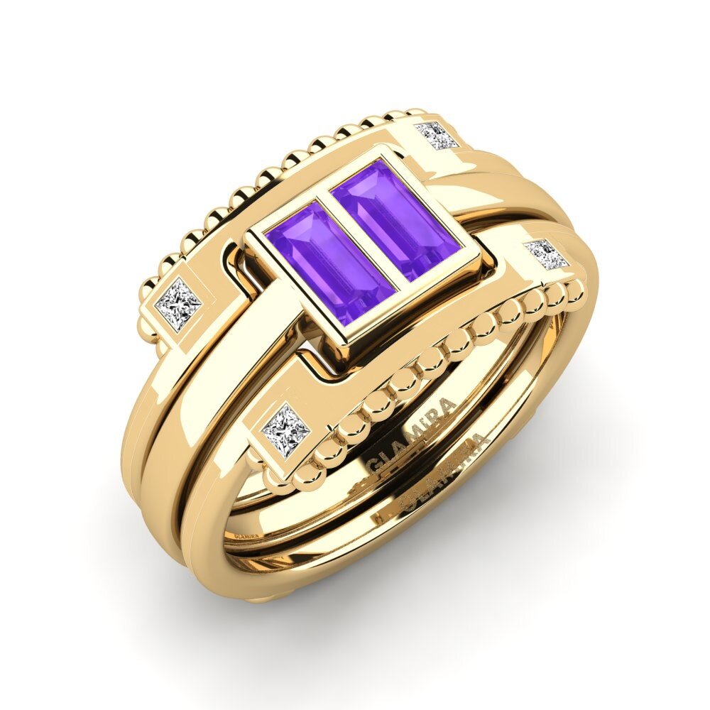Amethyst Ring Nealduna - SET