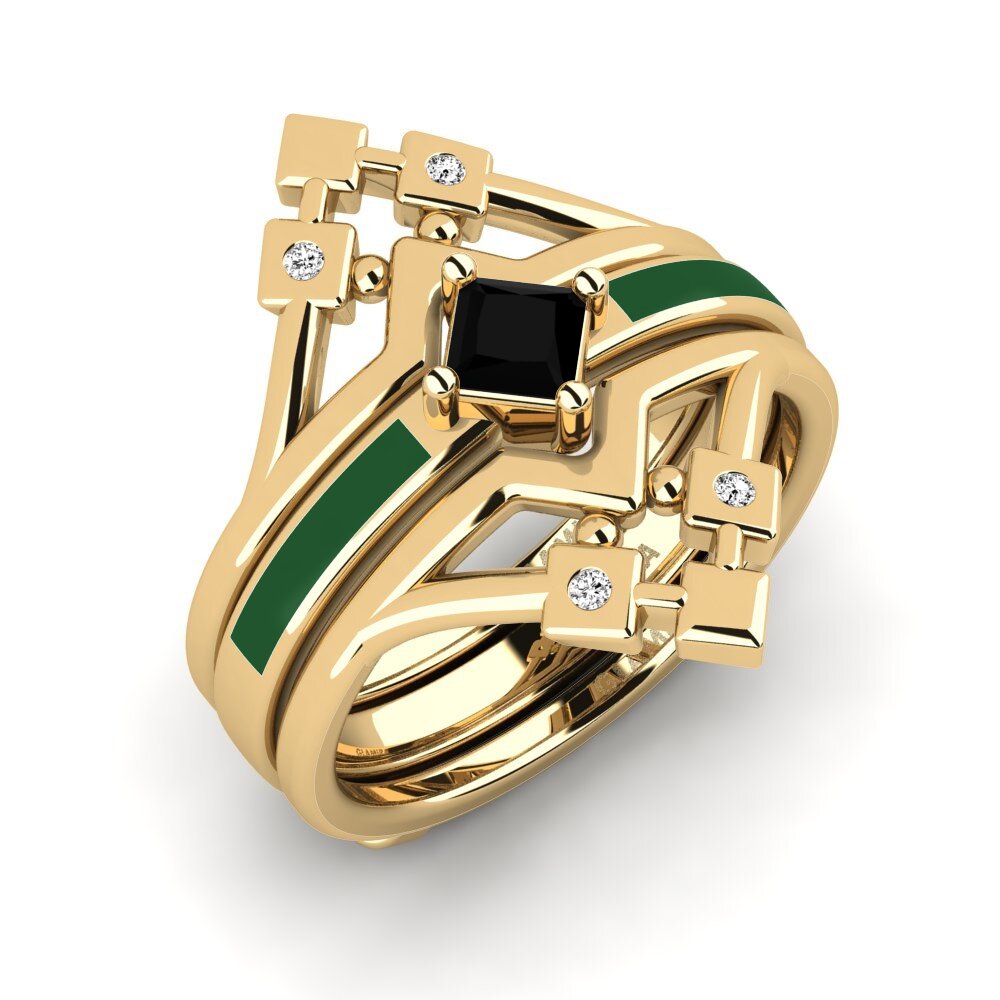 Black Onyx Ring Nerwyrsa - SET