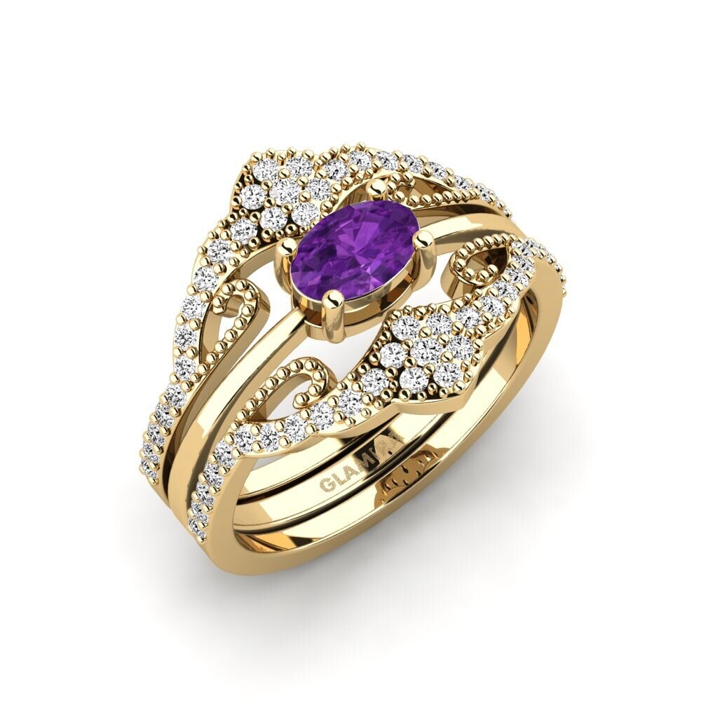 Amethyst Ring Newom - SET
