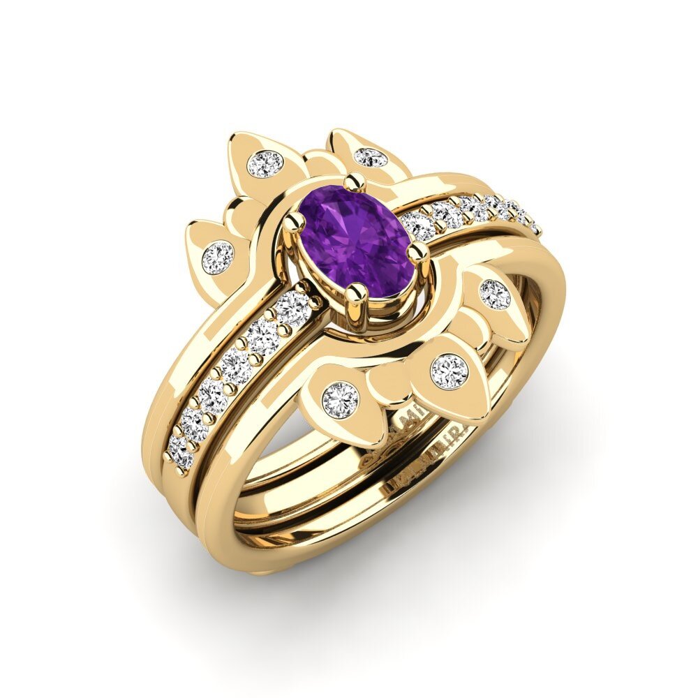 Amethyst Ring Ngana - SET
