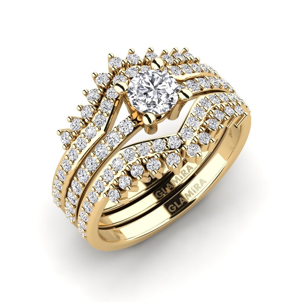 Diamante cultivado en laboratorio Anillo Nodes - SET