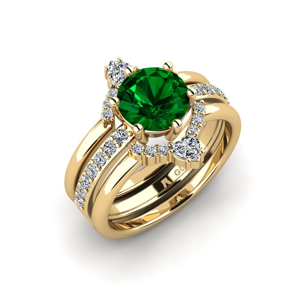 Green Zirconia Ring Ocour - SET