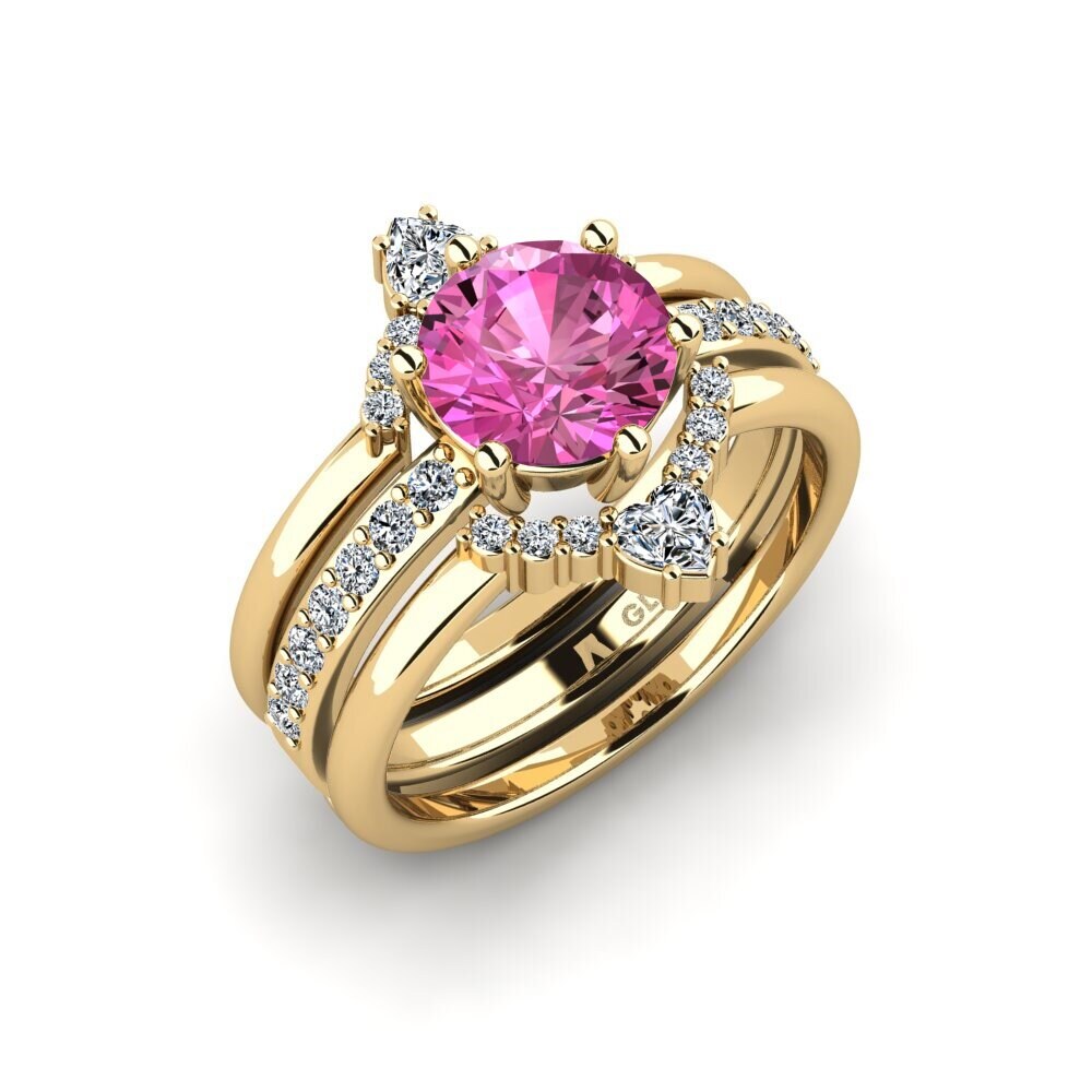 Pink Topaz Ring Ocour - SET