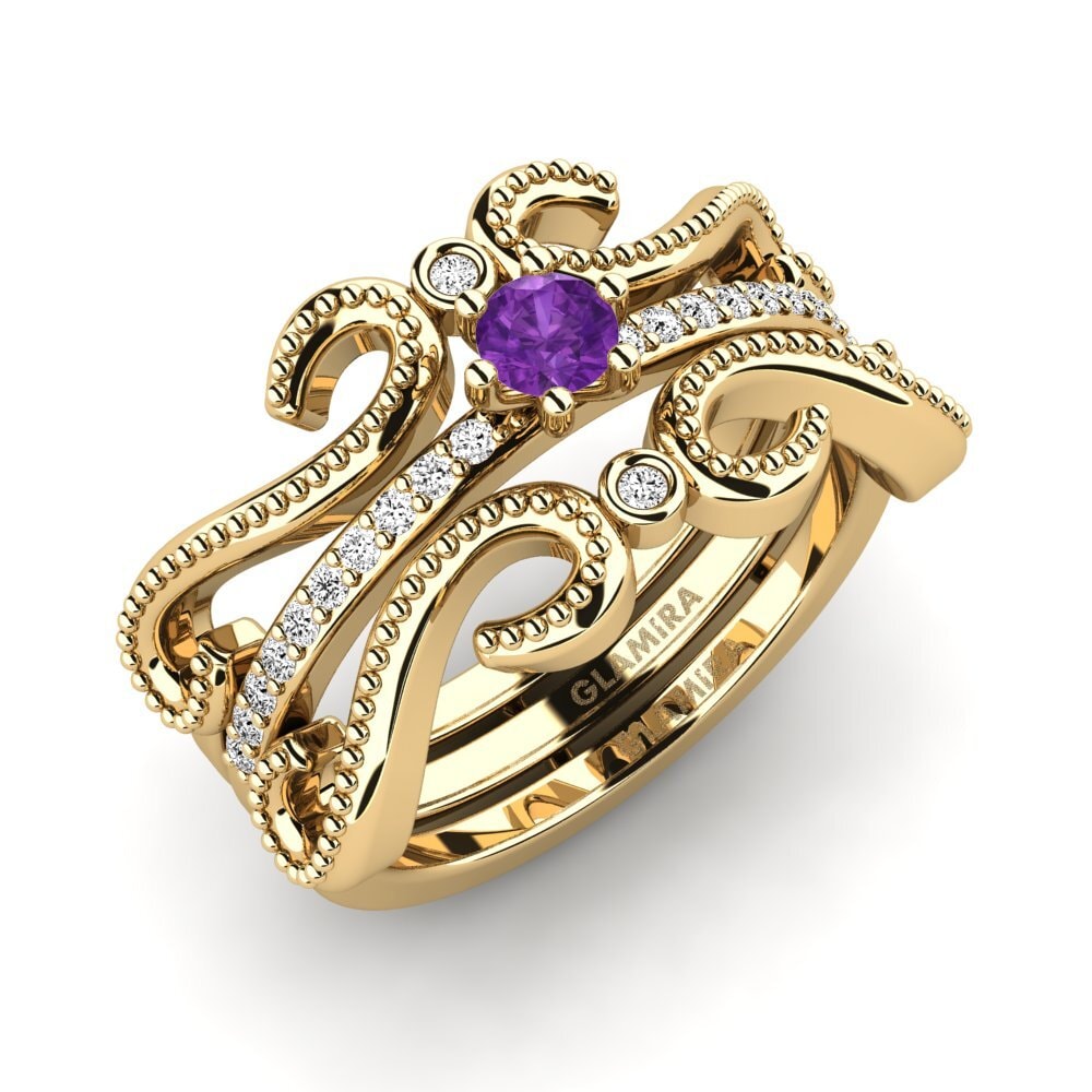 Amethyst Ring Odiner - SET