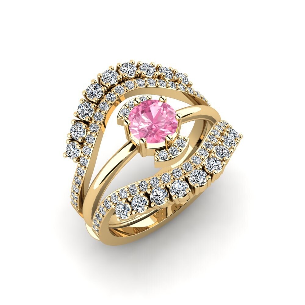 Rosa Saphir Ring Perth - SET