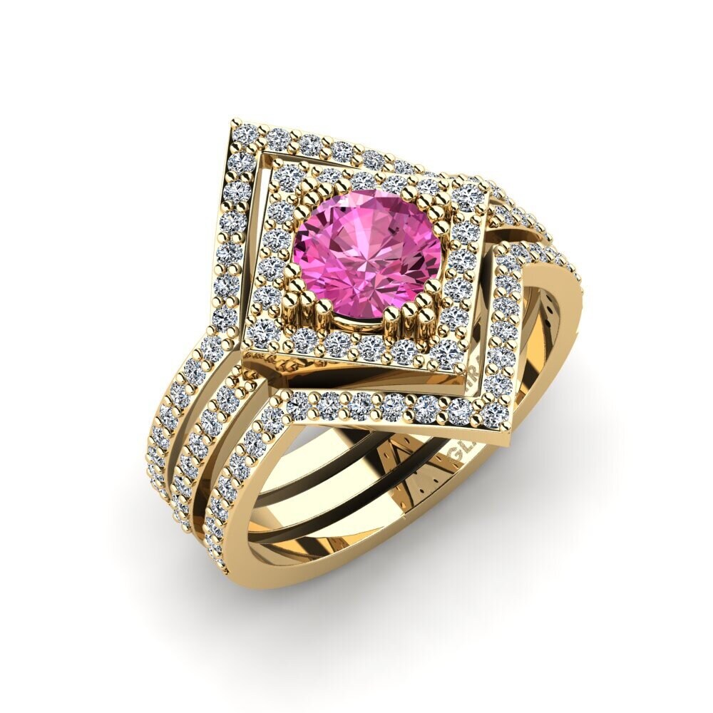 Pink Topaz Ring Sharif - SET