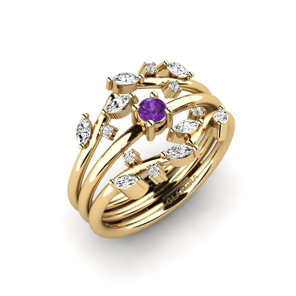 Amethyst Ring Slifa - SET