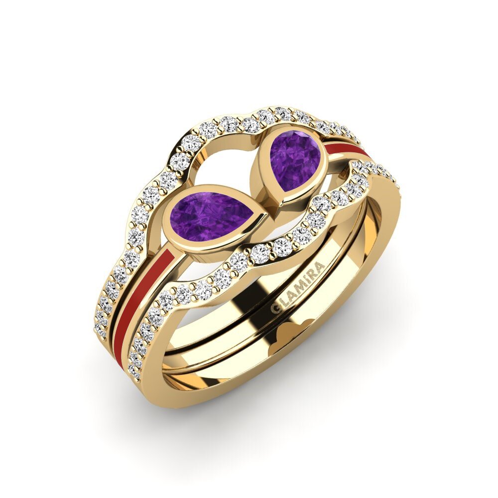 Amethyst Ring Snene - SET