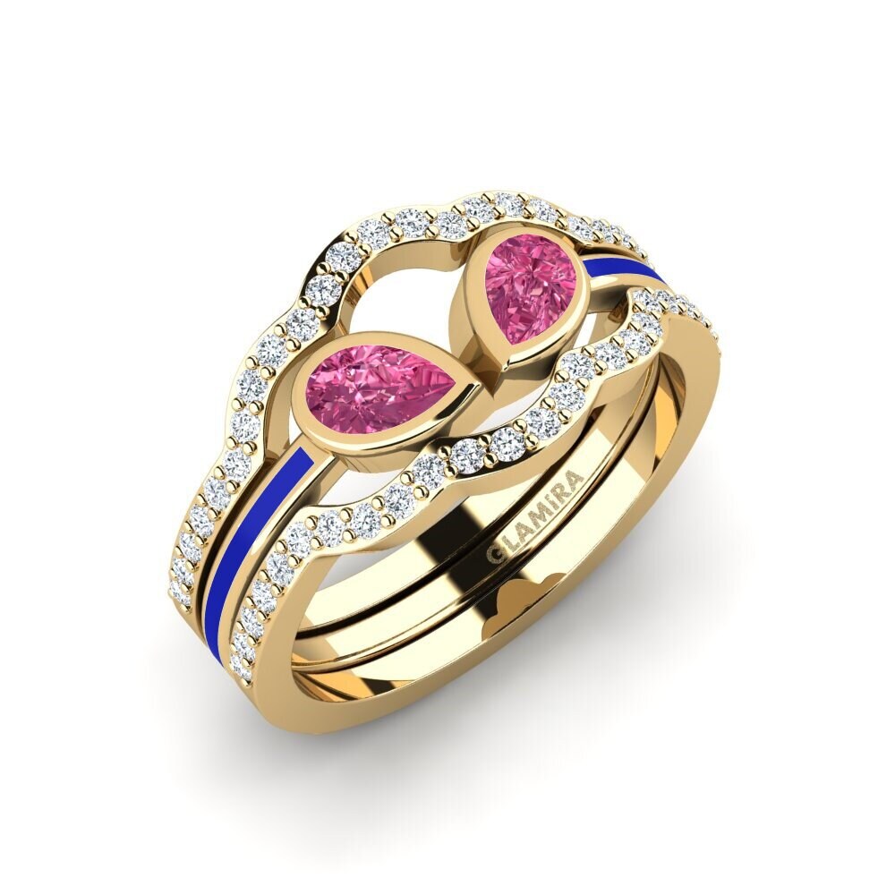 Pink Tourmaline Ring Snene - SET