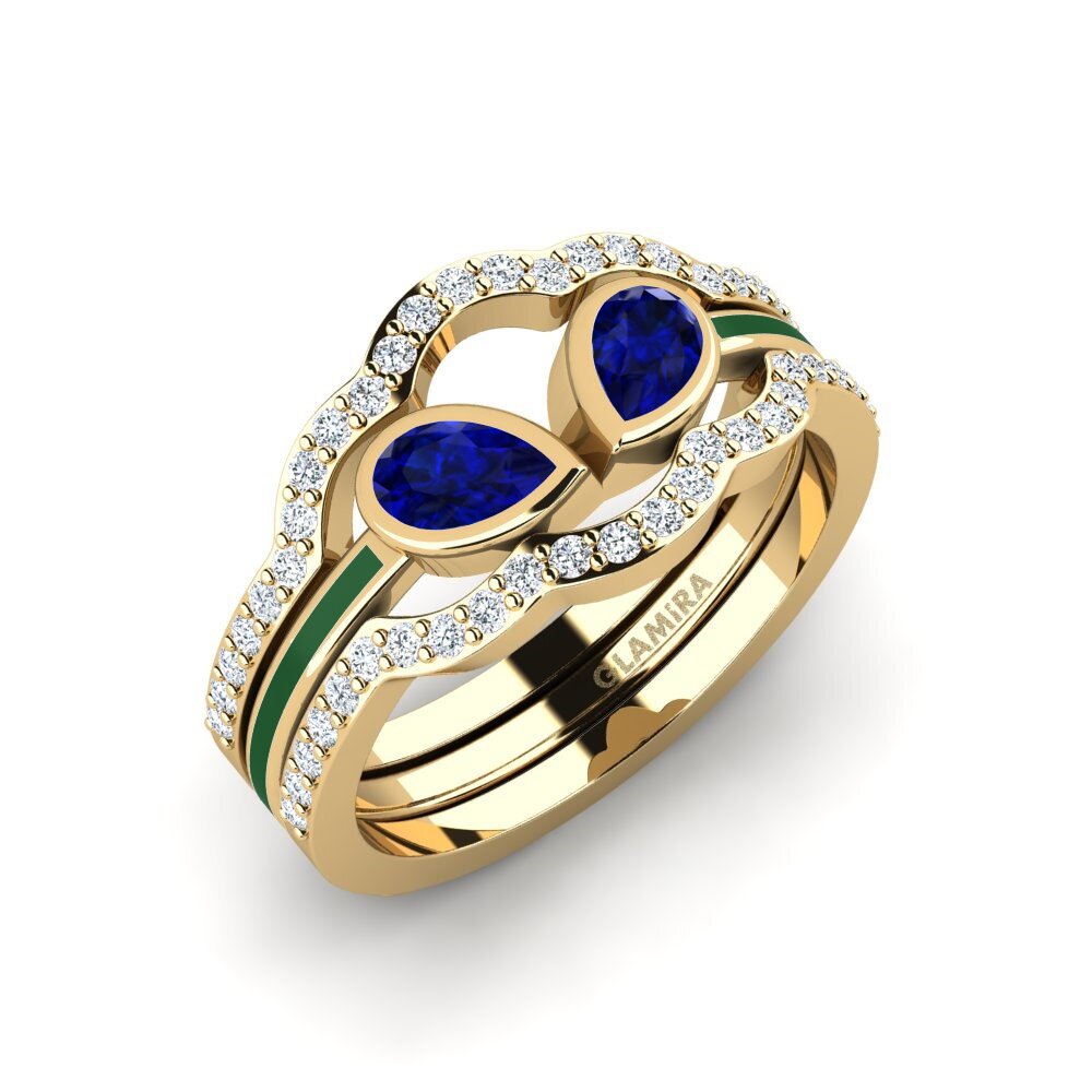 Saphir Ring Snene - SET