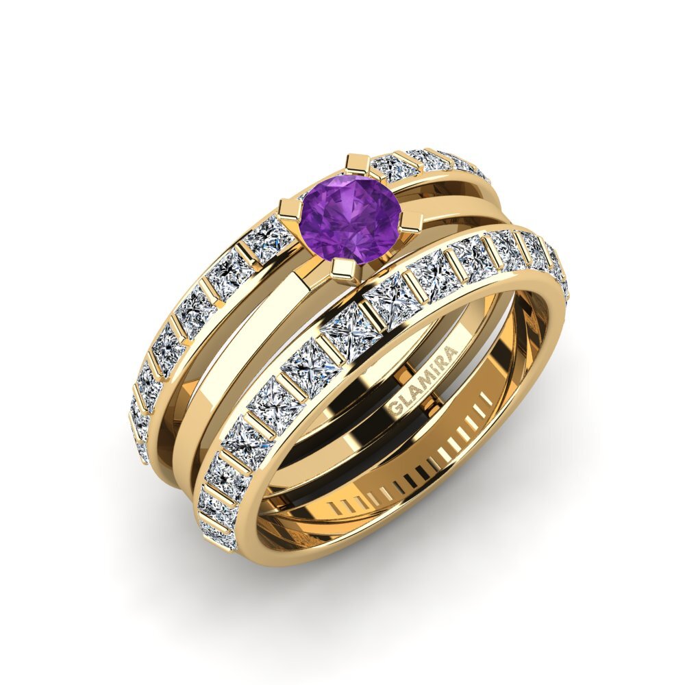 Amethyst Ring Stinge - SET