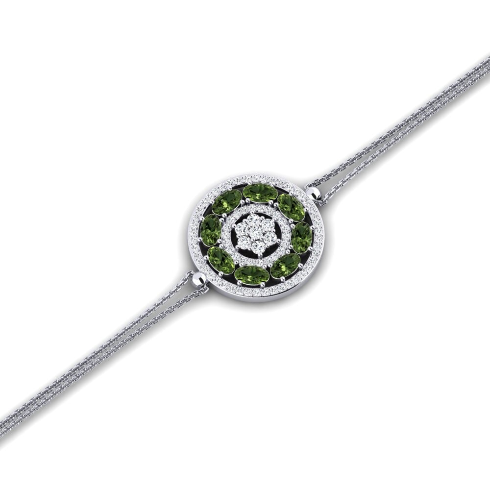 Paladio Zafiro Verde Pulsera de Mujer Cahagnes
