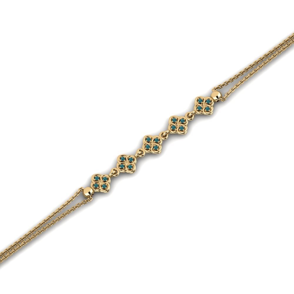 Diamant Bleu Bracelet pour femme Chvis