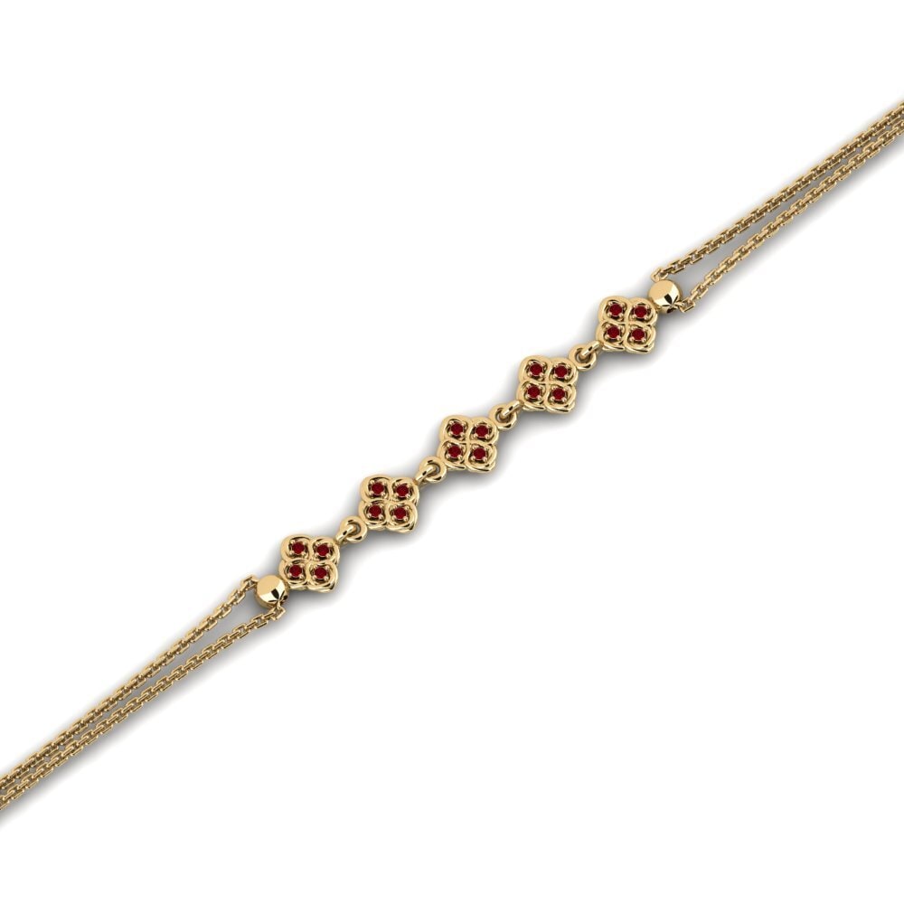 Zircone Rouge Bracelet pour femme Chvis