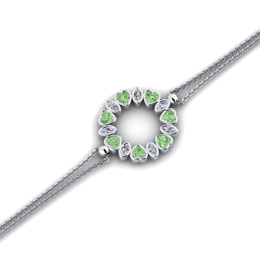 Paladio Diamante Verde Pulsera de Mujer Cscosi