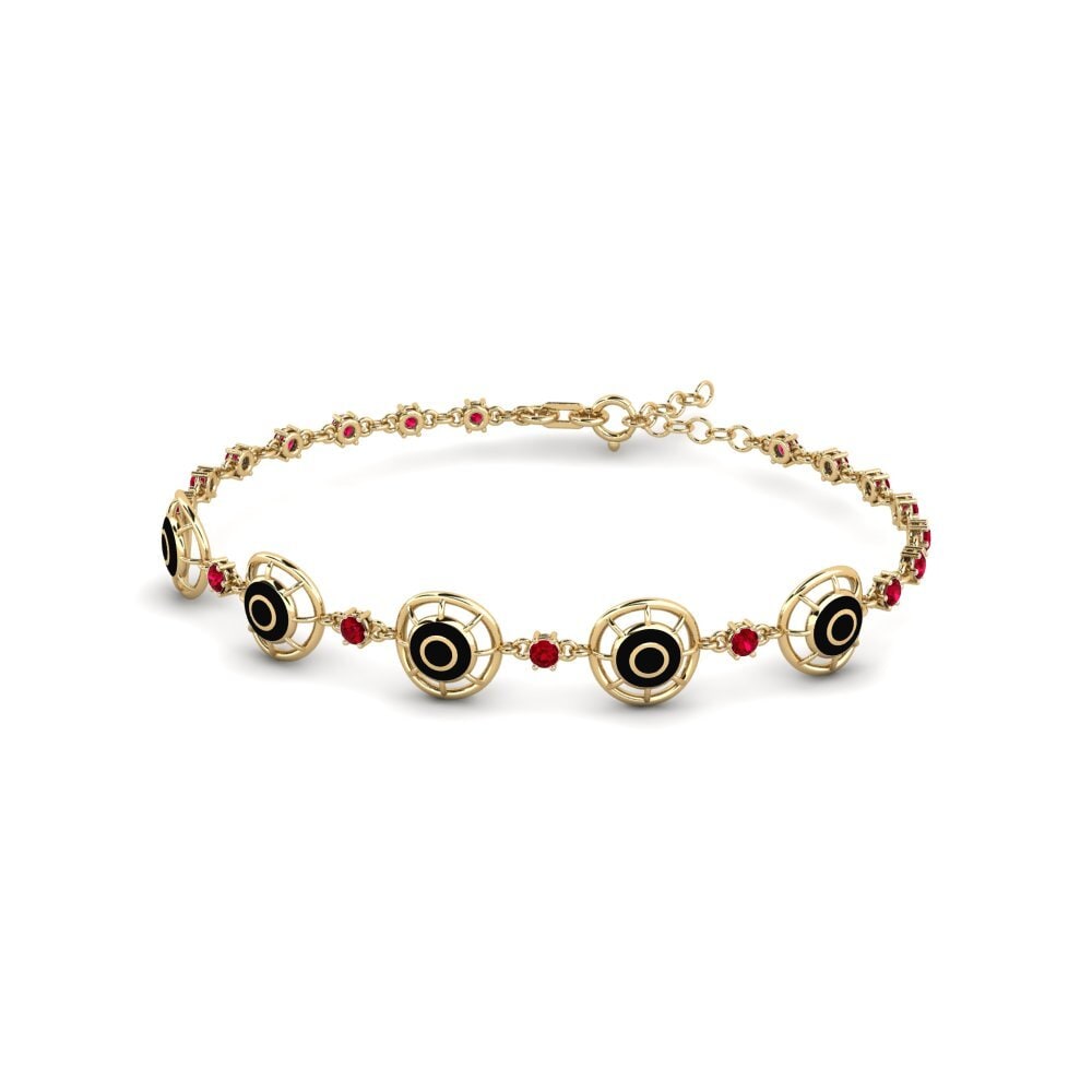 Zircone Rouge Bracelet pour femme Daping