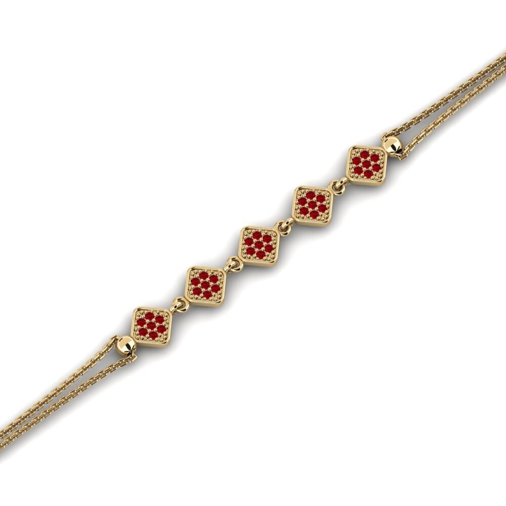 Zircone Rouge Bracelet pour femme Dipa