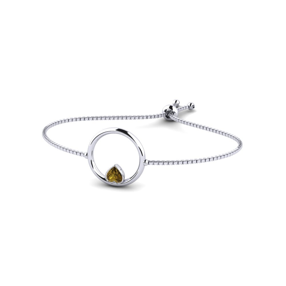 Paladio Circón Marrón Pulsera de Mujer Heabre