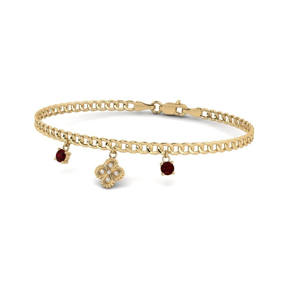 Garnet Women's Bracelet Vowel