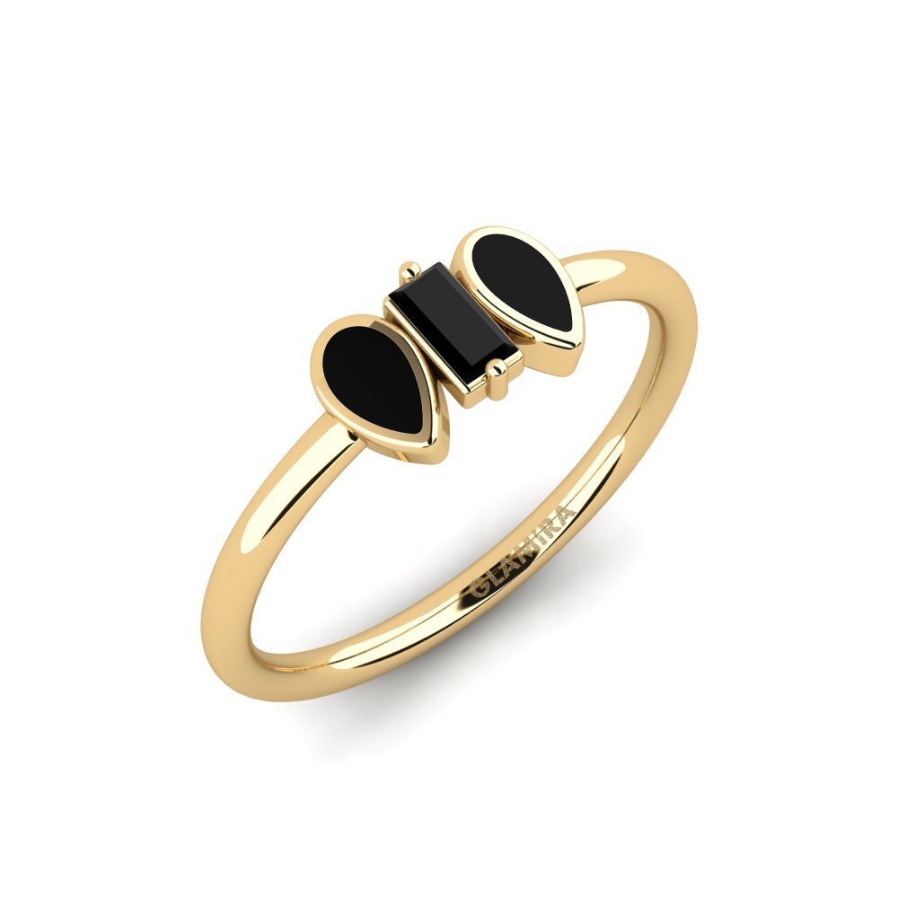 Schwarzer Saphir Ring Aiks