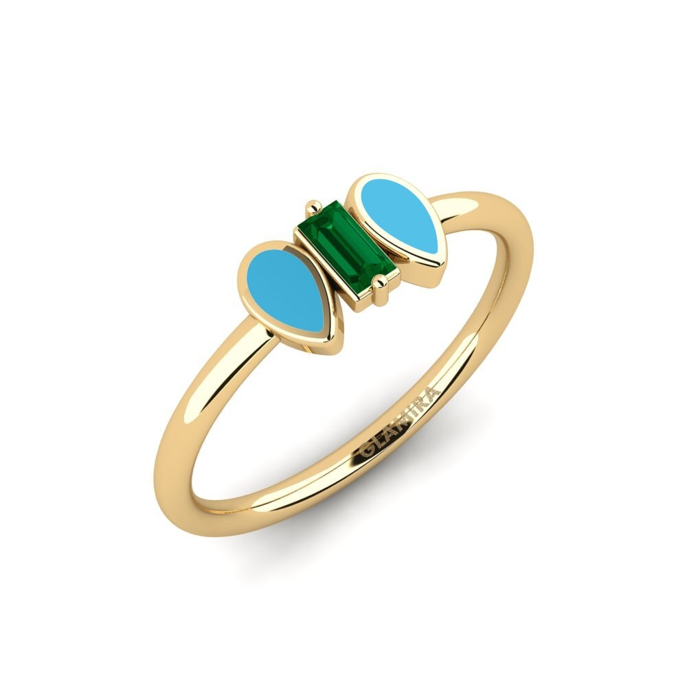 Grüner Zirkonia Ring Aiks
