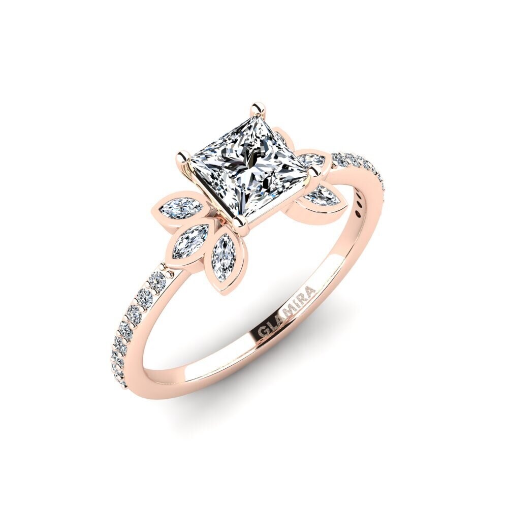 14ct Rose Gold Engagement Ring Nutop