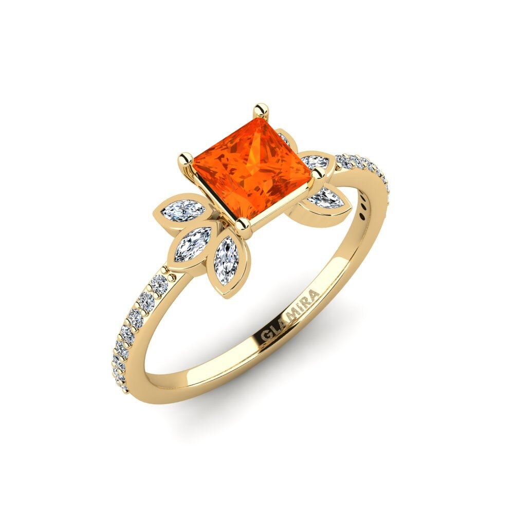 Fire Opal Engagement Ring Nutop