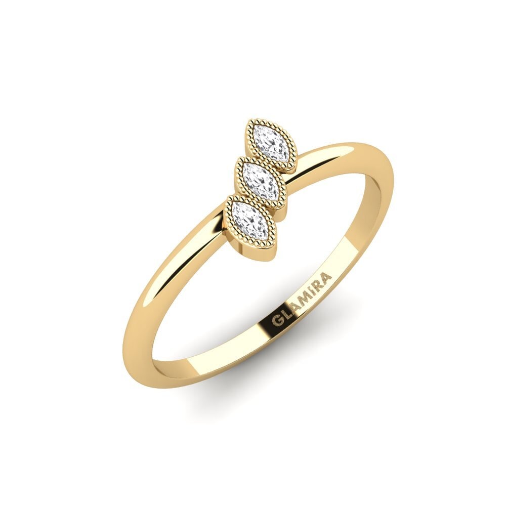 Weißer Saphir Ring Oding