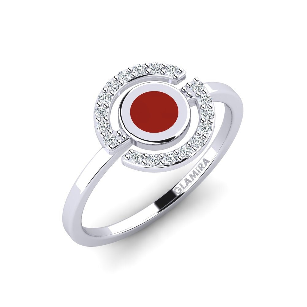 White Silver Ring Ortion