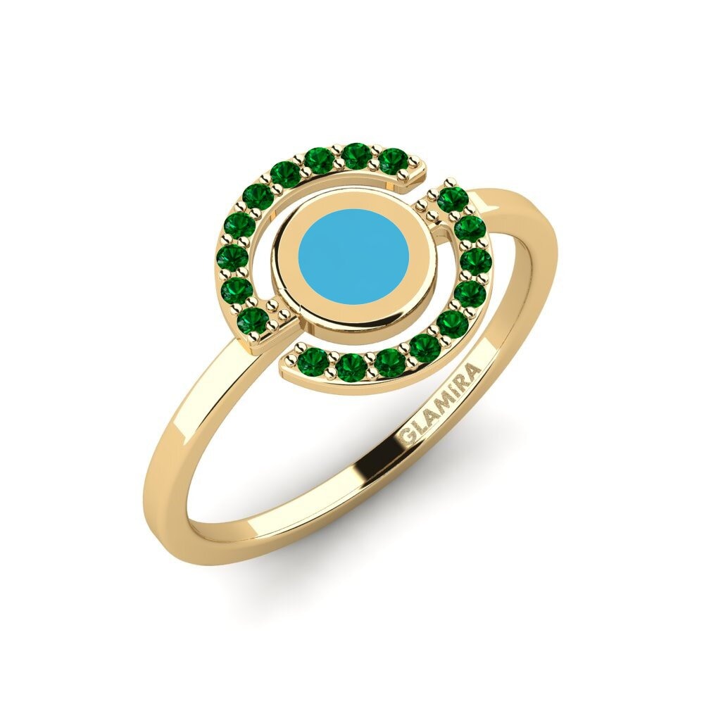 Grüner Zirkonia Ring Ortion