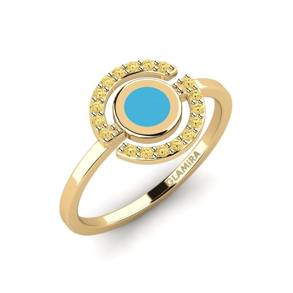 Gelber Diamant Ring Ortion