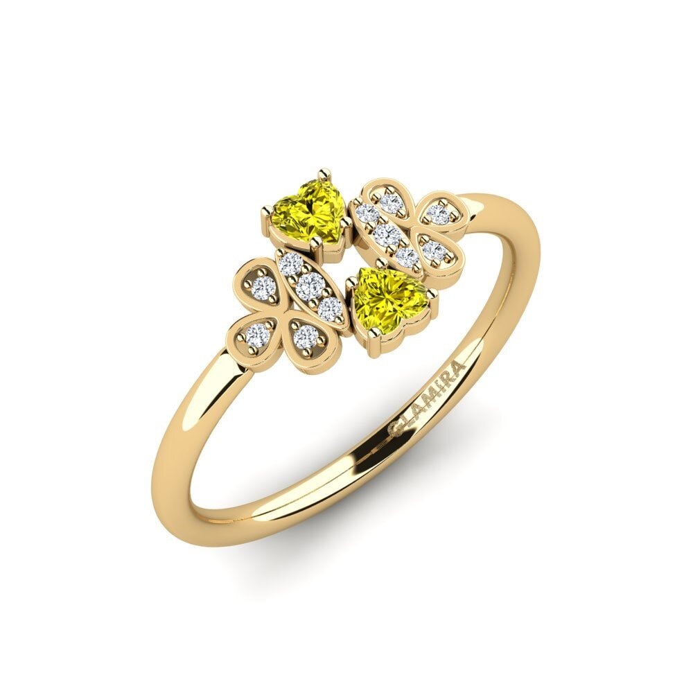 Gelber Diamant Ring Ostai
